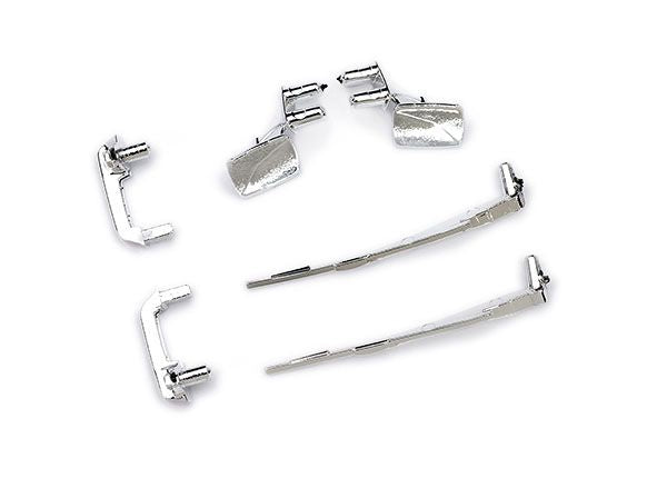 9817 Traxxas Door Handles/Mirrors, Side (L&R)/Wipers(Fits #9811 Body)