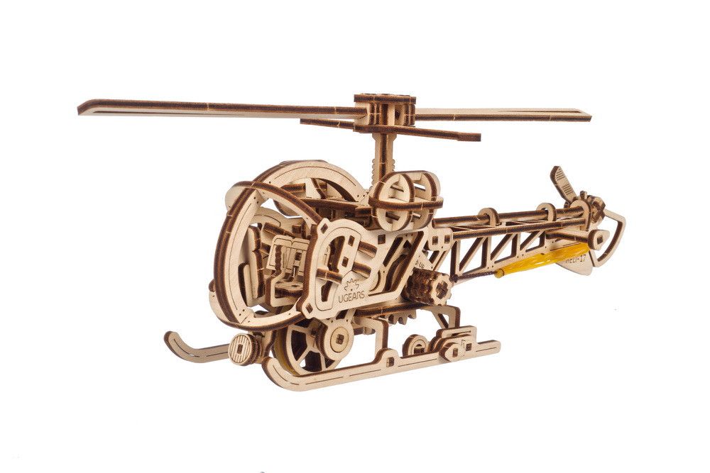 70225 UGears Mini Helicopter - 167 Pieces (Easy)
