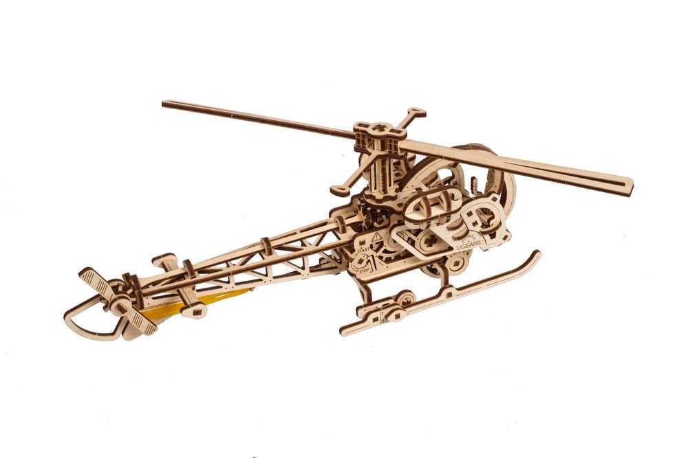 70225 Mini helicóptero UGears - 167 piezas (fácil)