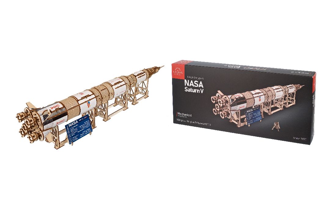 UGR70257 UGears NASA Saturn V (New Model) - 500 Pieces