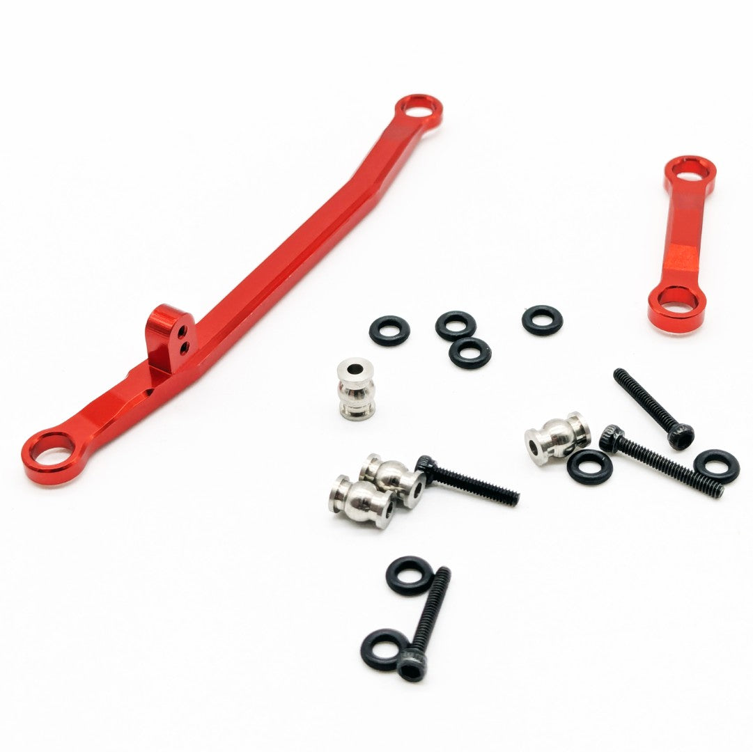 WAGSLNK24ARD Aluminum Steering links for Axial SCX24 (Red)