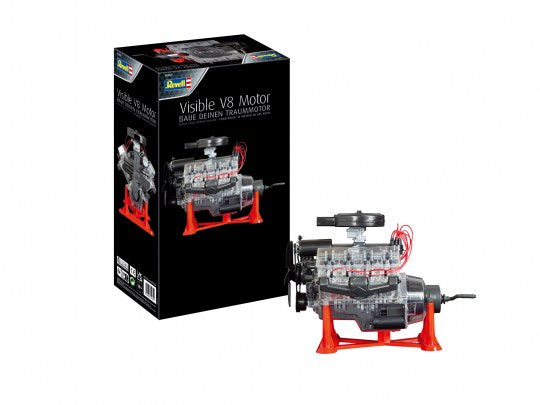 RVG0460 MOTEUR V8 VISIBLE (1/4) REVELL TECHNIK