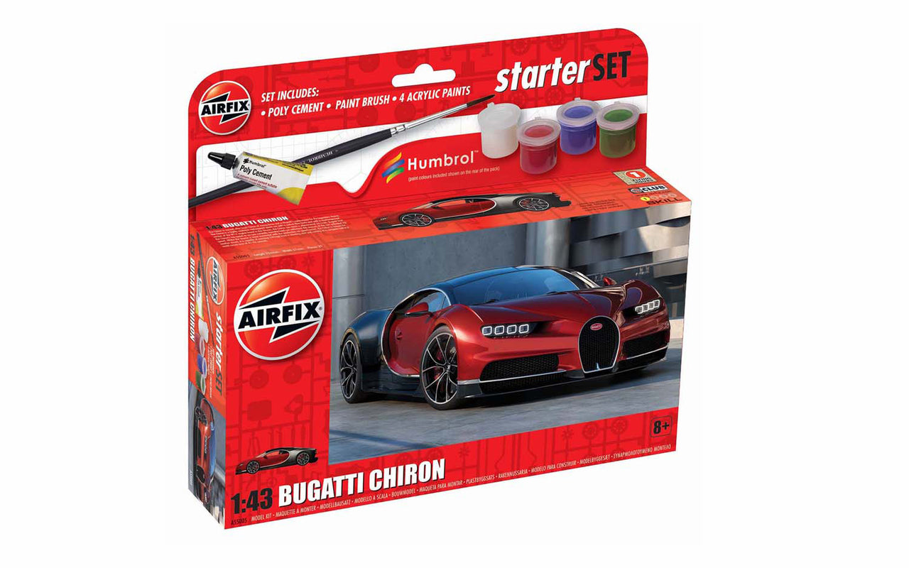 AIR55005 BUGATTI CHIRON (1/43) ***NUEVA HERRAMIENTA*** PEQUEÑO JUEGO DE INICIO