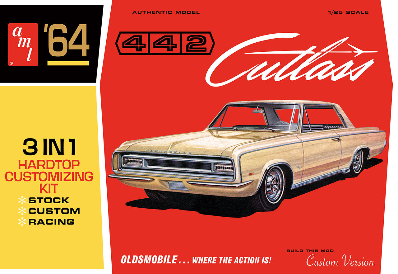 AMT1066 1964 OLDS CUTLASS 442 HARDTOP (1/25)