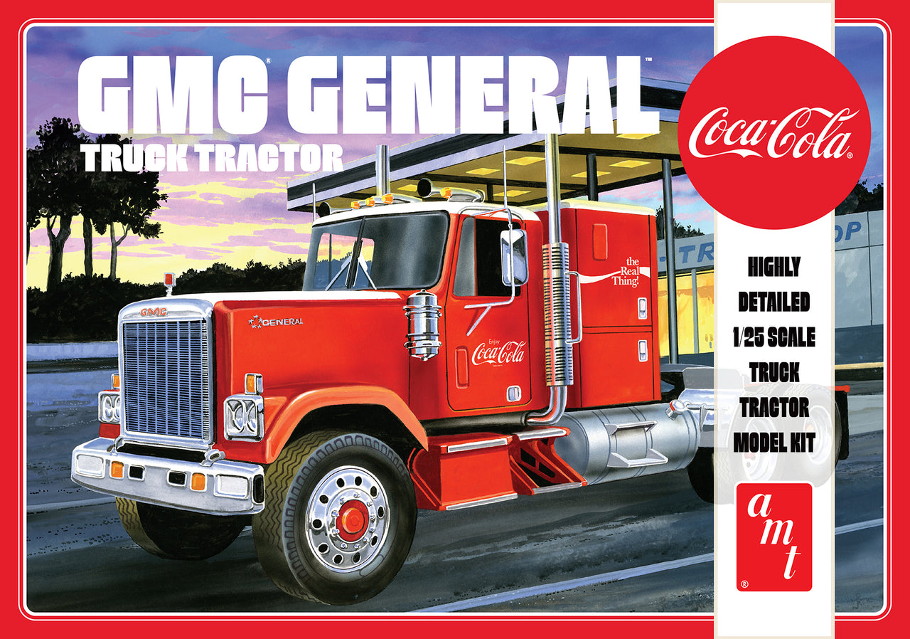 AMT1179 SEMI-TRACTEUR GÉNÉRAL GMC 1976 - COCA COLA (1/25)