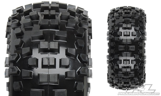 PRO118210 Badlands SC 2.2"/3.0" M2 (Medium) Tires Mounted on Renegade Black Wheels