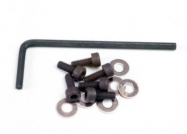 1552 Traxxas 3x8mm Cap Head Screw w/Wrench & Washers (6)