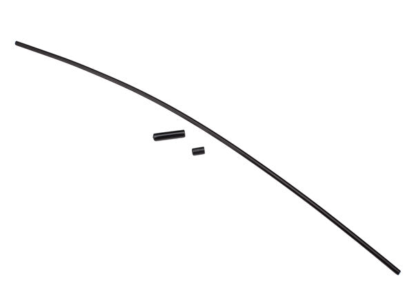 1726A Antenne, tube, noir (1)/ capuchon d'antenne en vinyle (1)/ dispositif de retenue de fil (1) 
