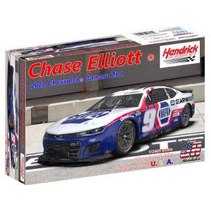 SJMHMC2022CEC  1/24 Hendrick Motorsports Chase Elliott 2022 Camaro - Patriotic Plastic Model Car Kit