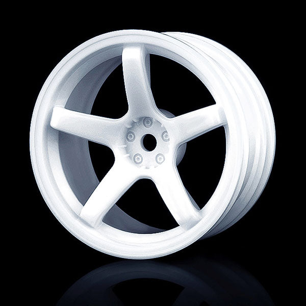 832004W White 5 spokes wheel (+5) (4)