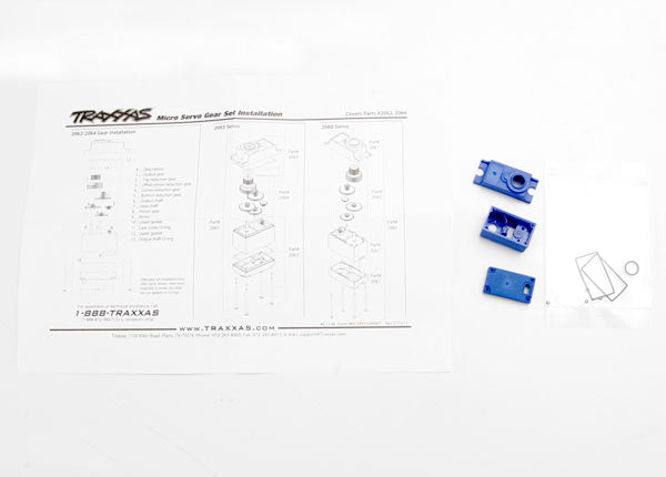 Boîtier/joints de servo 2063 (pour servo sub-micro étanche 2065)