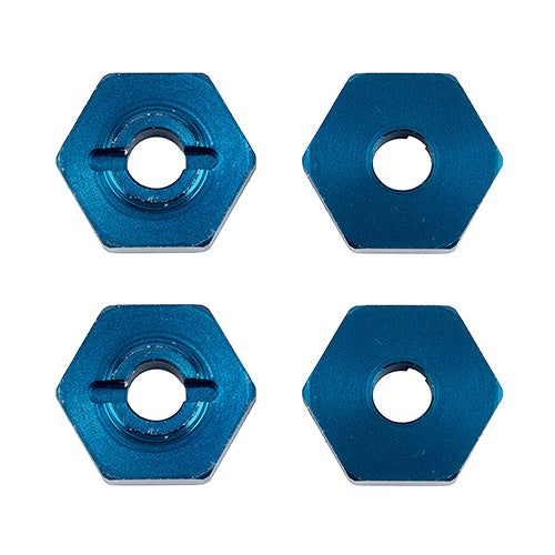 21562 FT 1:14 Wheel Hexes, blue aluminum