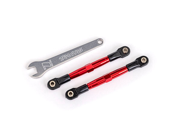 2445r Traxxas Toe links, front Red