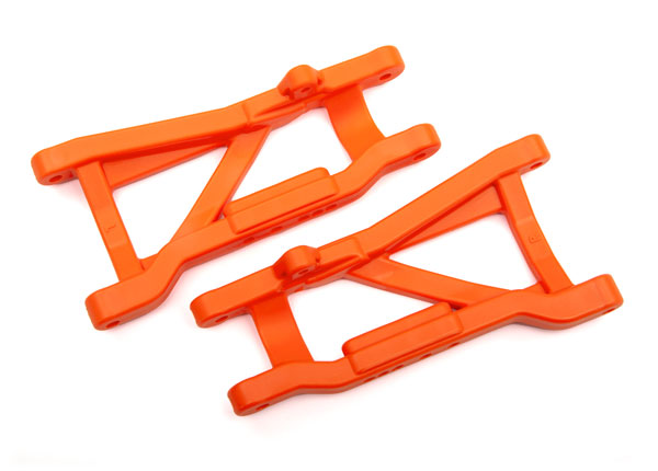 2555T Traxxas Brazos de suspensión, traseros (naranja) (2) (HD, clima frío)