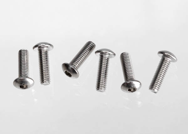 2577X Screws, 3x10 button-head machine (hex drive) (stainless steel) (6)