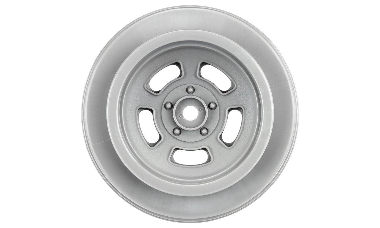 PRO279305 Ruedas Slot Mag Drag Spec de 2,2"/3,0" en color gris piedra (2) para Slash® 2wd y AE DR10 trasero y Slash® 4x4 delantero o trasero