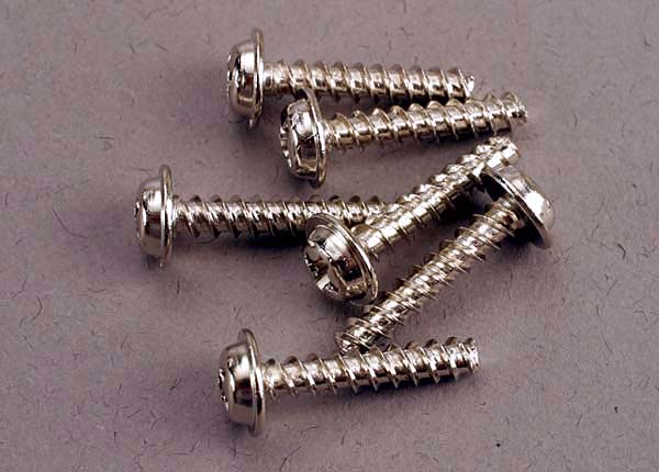 3288 Traxxas Screws, 3x15mm Washerhead Self-Tapping (6)