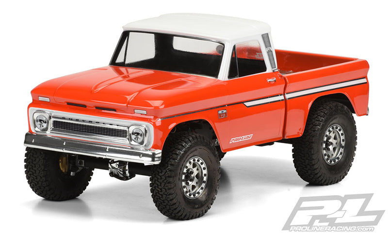 PRO348300 1966 Chevrolet C-10 Clear Body (Cab + Bed) for SCX10 Trail Honcho