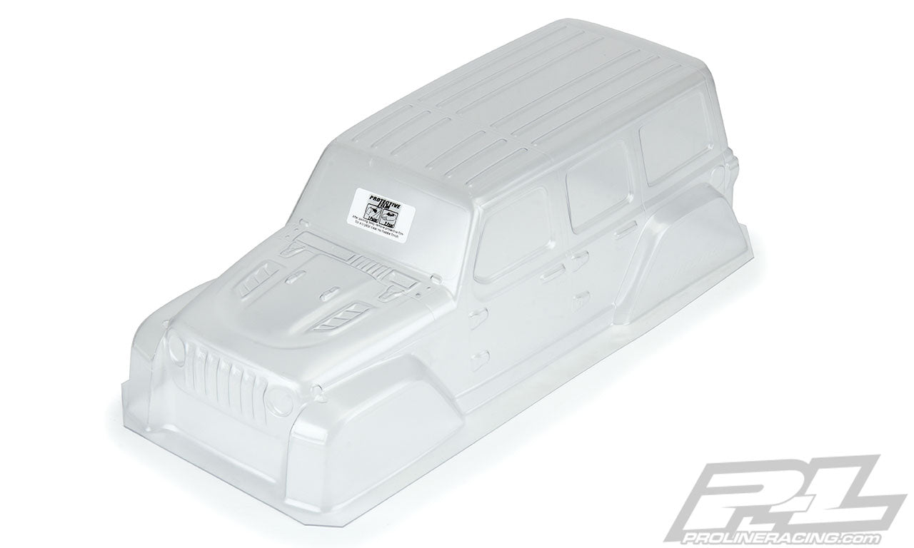 PRO354600  Jeep® Wrangler JL Unlimited Rubicon Clear Body for 12.3" (313mm) Wheelbase Scale Crawlers