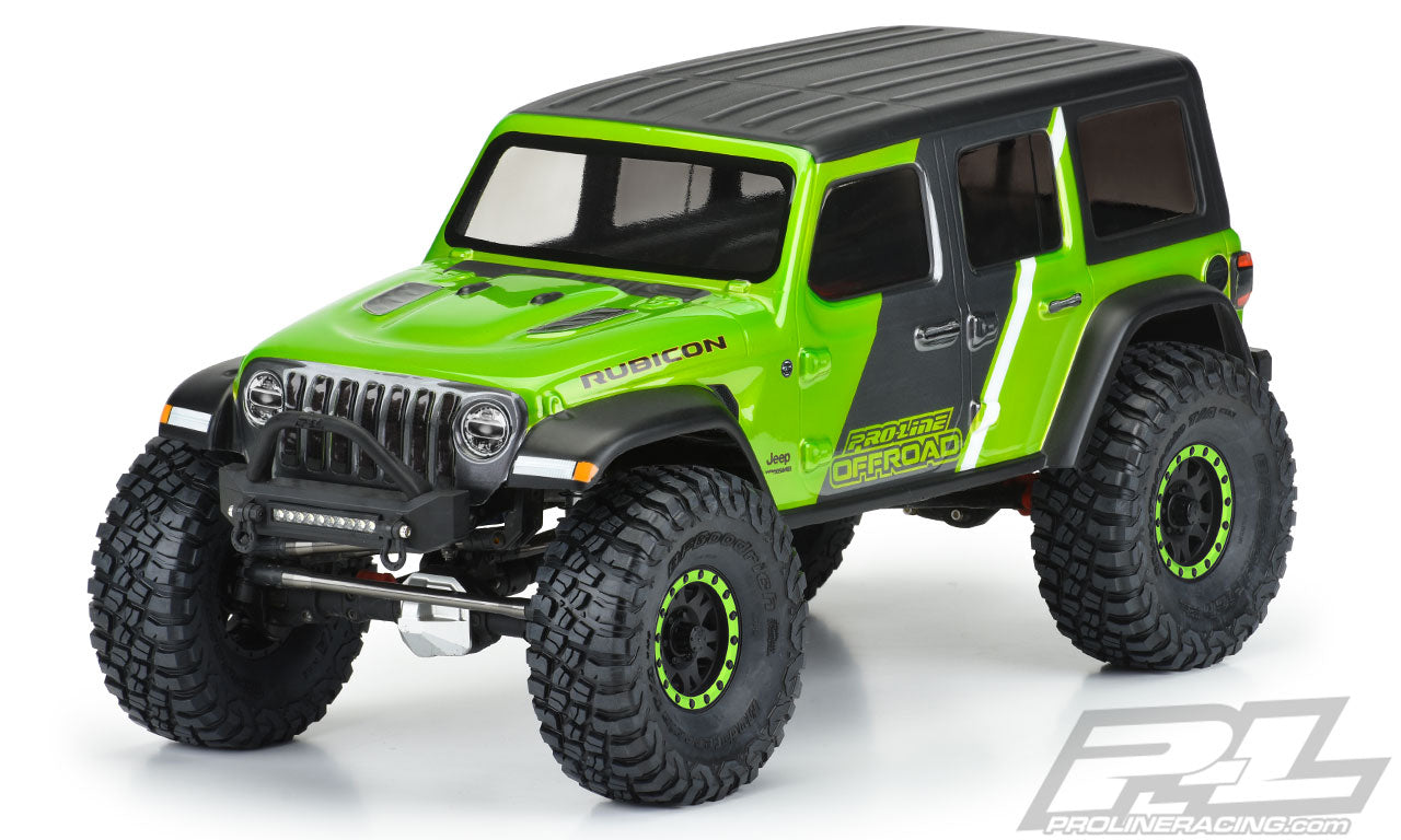 PRO354600  Jeep® Wrangler JL Unlimited Rubicon Clear Body for 12.3" (313mm) Wheelbase Scale Crawlers