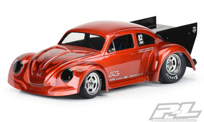 PRO355800 Volkswagen Drag Bug 1:10 corps transparent pour Losi 22S sans préparation Drag Car (nécessite une coupe), Slash 2wd Drag car et AE DR10