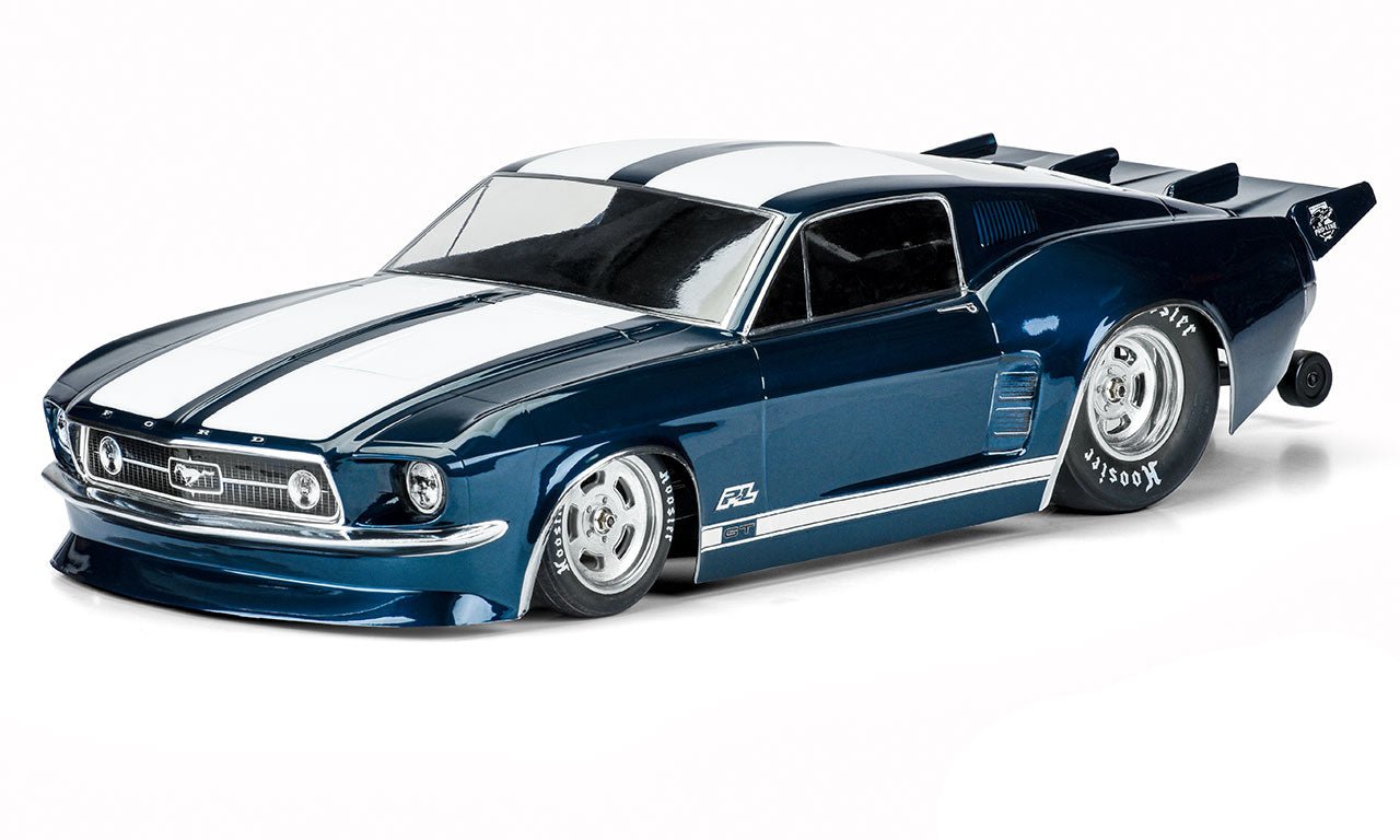 PRO357300 1967 Ford® Mustang Clear Body for Losi® 22S™ No Prep Drag Car, Slash® 2wd Drag Car & DR10