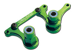 3743G Steering bellcranks, drag link (green-anodized 6061-T6 aluminum)/ 5x8mm ball bearings (4)/ hardware (assembled)