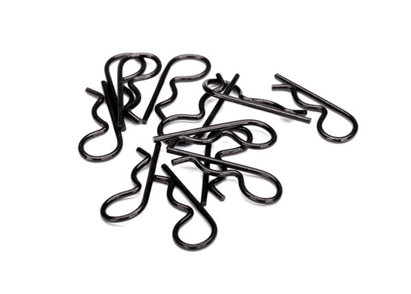 3934A  Body clips, heavy duty (black) (12)