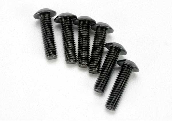 3938 Screws, 4x14mm button-head machine (hex drive) (6)