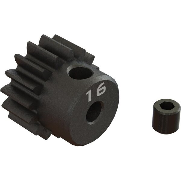 ARA311078 16T 0.8Mod 1/8" Bore CNC Steel Pinion Gear