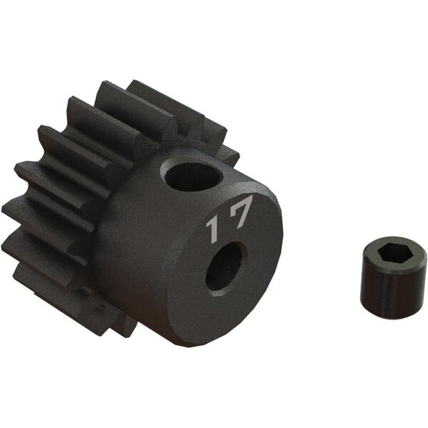 ARA311079 17T 0.8Mod 1/8" Bore CNC Steel Pinion Gear