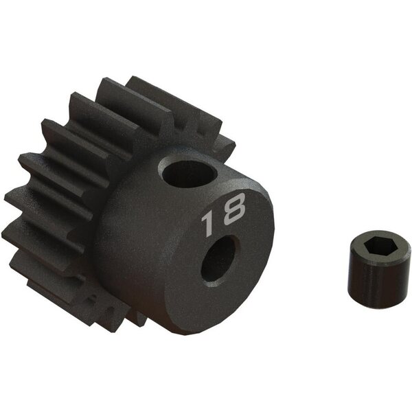 ARA311080 18T 0.8Mod 1/8" Bore CNC Steel Pinion Gear