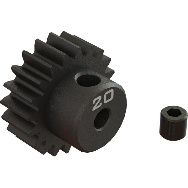 ARA311082 19T 0.8Mod 1/8" Bore CNC Steel Pinion Gear