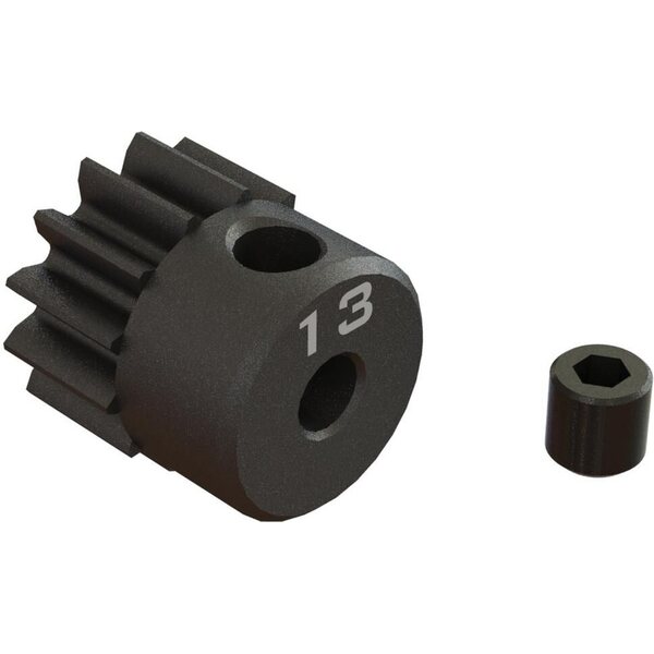 ARA311075 13T 0.8Mod 1/8" Bore CNC Steel Pinion Gear