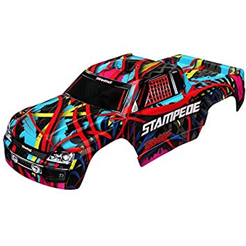 3649 Traxxas Body, Stampede, graphiques hawaïens (peints, décalcomanies appliquées) 