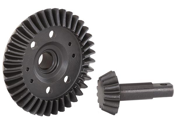 5379R Ring gear, differential/ pinion gear, differential (machined, spiral cut) (front)