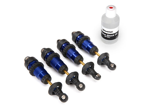 Amortisseurs 5460A, aluminium GTR, anodisé bleu (entièrement assemblé sans ressorts) (4)