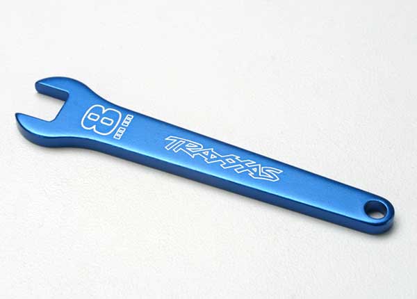 5478 Flat wrench, 8mm (blue-anodized aluminum)