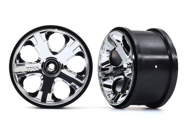 5576 Wheels, All-Star 2.8" (chrome) (nitro rear/ electric front) (2)