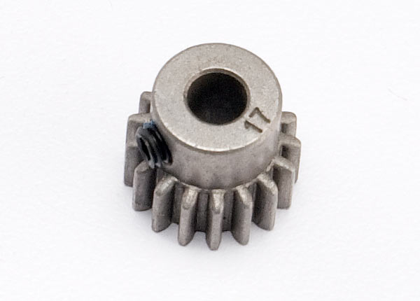 5643 Engranaje, piñón de 17 T (paso métrico de 0,8, compatible con paso de 32) (se adapta a eje de 5 mm)/tornillo de fijación