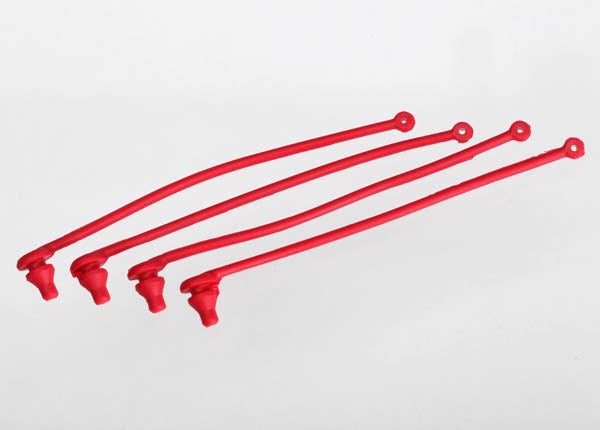 5752  BODY CLIP RETAINER, RED (4)