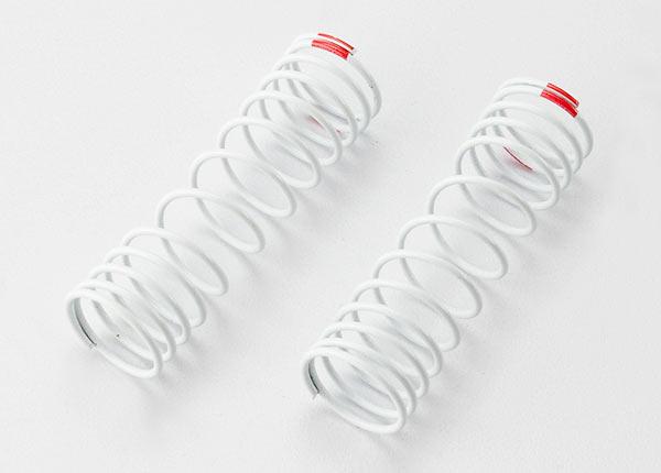 5860 Springs, front (white) (progressive rate) (2) (fits #5862 aluminum Big Bore shocks)