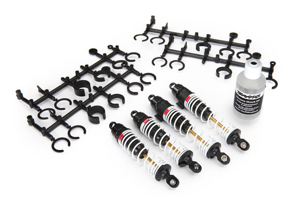 5862  Big Bore shocks (hard-anodized & PTFE-coated T6 aluminum) (assembled with TiN shafts and springs) (front & rear) (4)