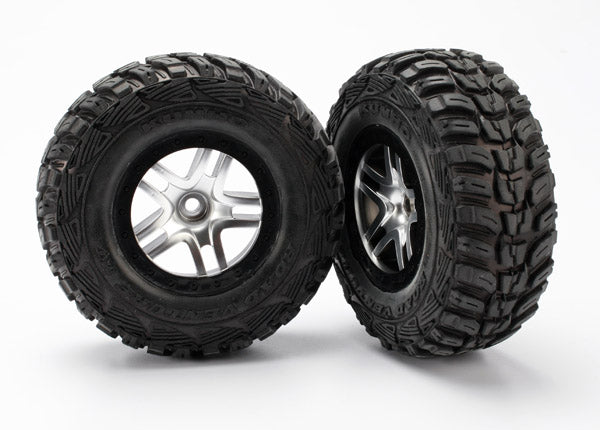 5882R Traxxas Tires & Wheels, Assembled, Glued (S1 Ultra-Soft Off-Road