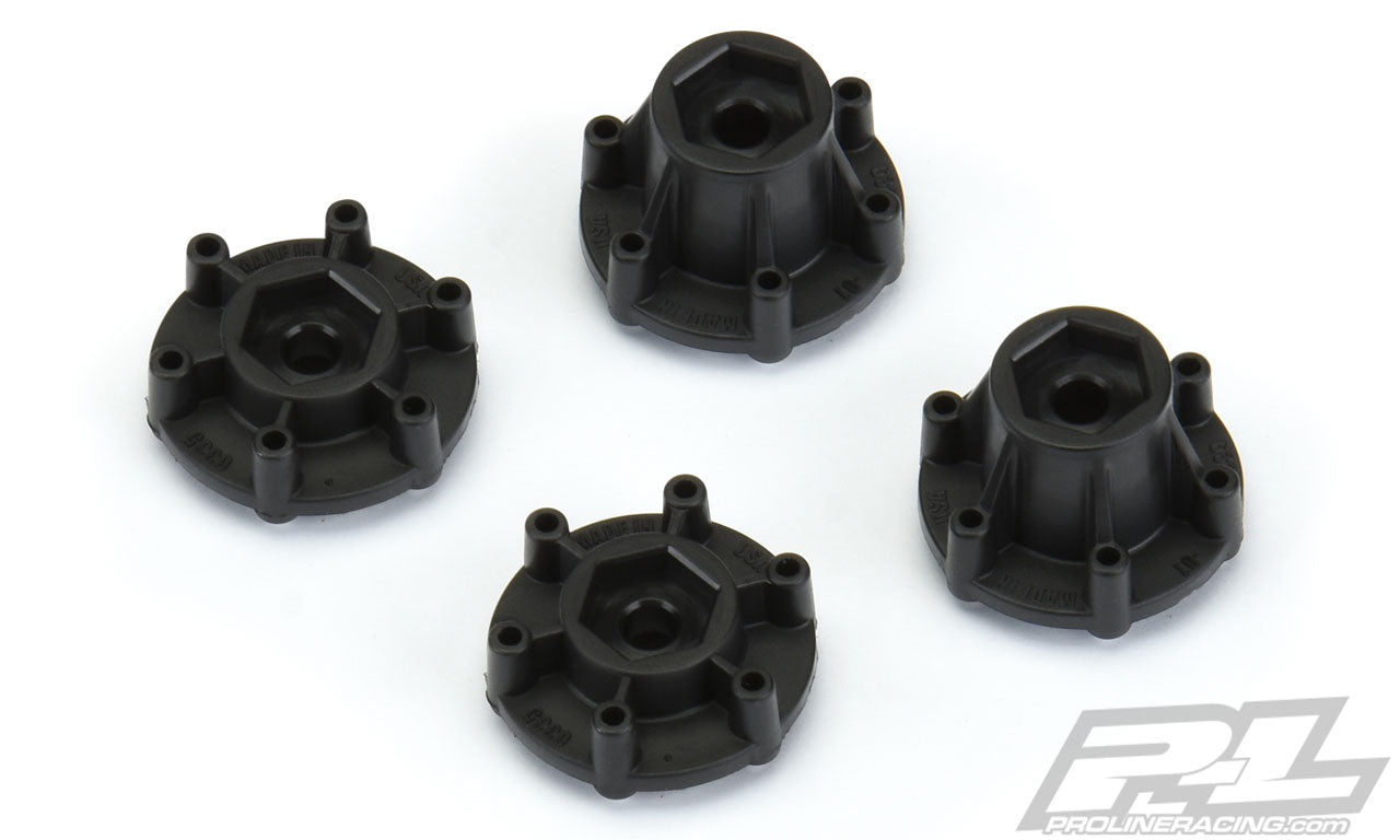 PRO633500 Adaptadores hexagonales de 6x30 a 12 mm (estrechos y anchos) para ruedas Pro-Line 6x30 de 2,8"
