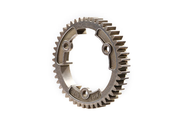 6447R  Spur gear, 46-tooth, steel (wide-face, 1.0 metric pitch)