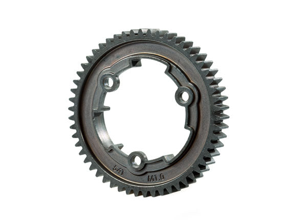 6449R  Spur gear, 54-tooth, steel (wide-face, 1.0 metric pitch)