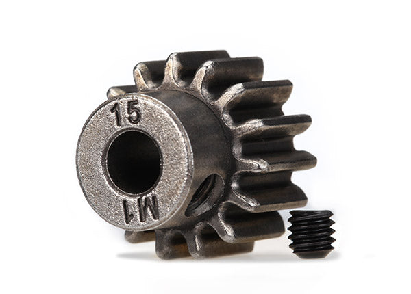 6487X Traxxas Gear, 15-T pinion (1.0 metric pitch, 20 pressure angle)