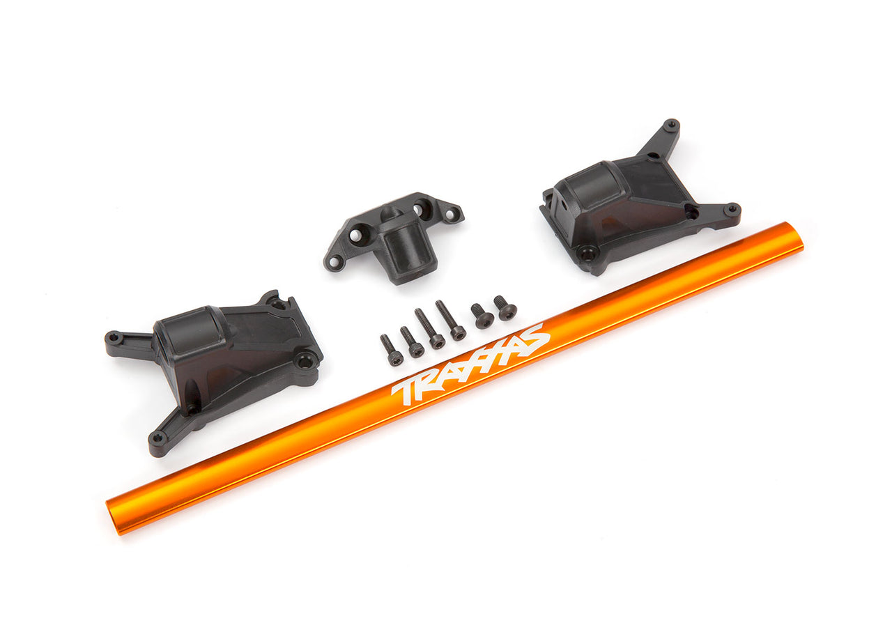 6730A Kit de renfort de châssis Traxxas, orange (convient aux modèles Rustler 4X4 ou Slash 4X4 équipés d'un châssis Low-CG)