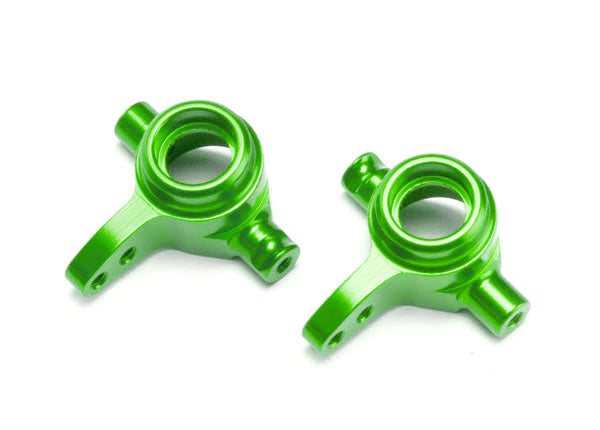 6837G Traxxas Juego de bloques de dirección de aluminio (verde) (2) 